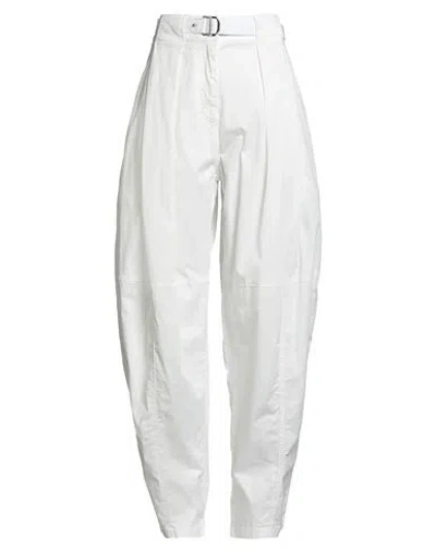 Pinko Woman Pants White Size 8 Cotton, Elastane In White