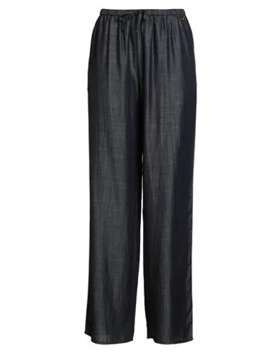 Armani Exchange Woman Pants Blue Size 8 Lyocell In Blue