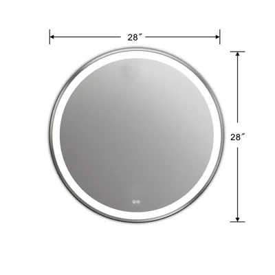Chloelighting Speculo Embedded Led Mirror 6000k Daylight White 28" Wide