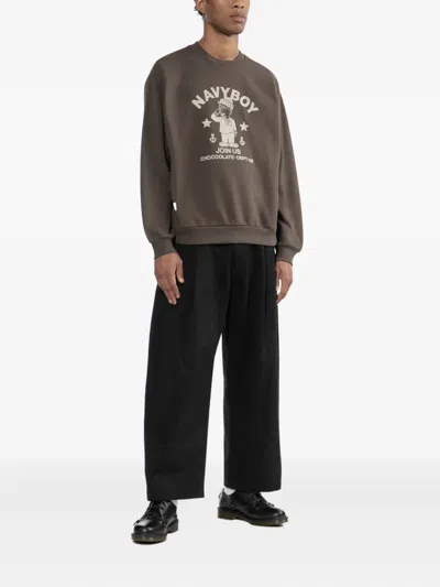 Chocoolate Logo-printed Sweatshirt In Gray