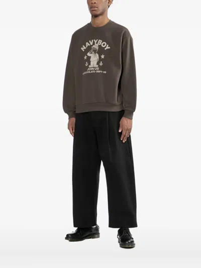 Chocoolate Logo-printed Sweatshirt In Gray