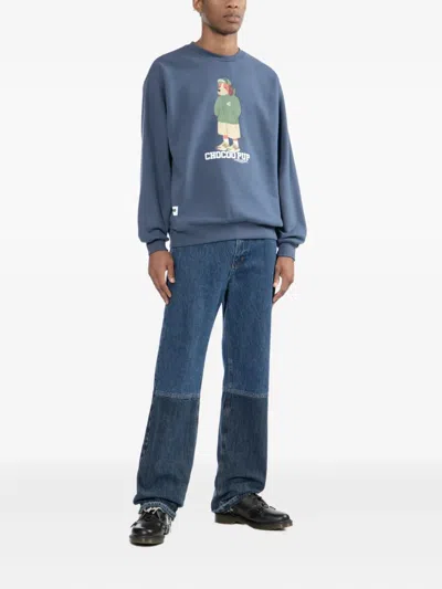 Chocoolate Graphiced Sweatshirt In Blue