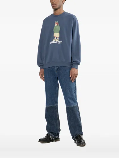 Chocoolate Graphiced Sweatshirt In Blue
