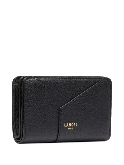 Lancel Leather Bi-fold Wallet In Black