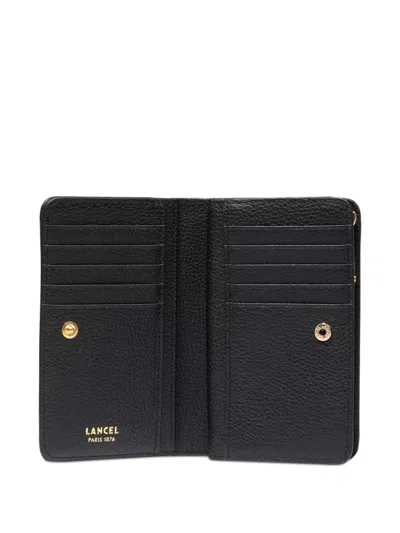 Lancel Leather Bi-fold Wallet In Black