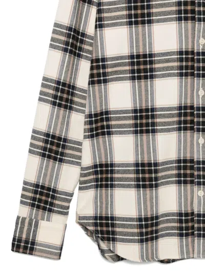 Tintoria Mattei Tartan Shirt Clothing In Neutral