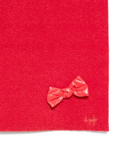 蝴蝶结贴花围巾