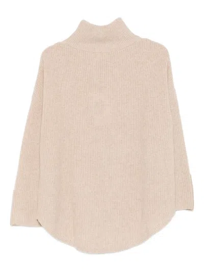 Max & Moi Wool Blend Sweater In Neutral