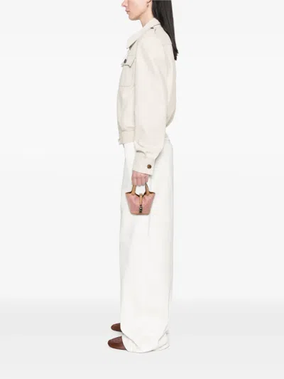 Pre-owned Hermes 2022 Micro Swift Lucky Daisy Picotin Lock 14 Handbag In Brown