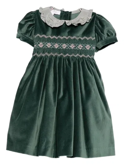 Mariella Ferrari Ruffled-detail Smocked Dress In Animal Print