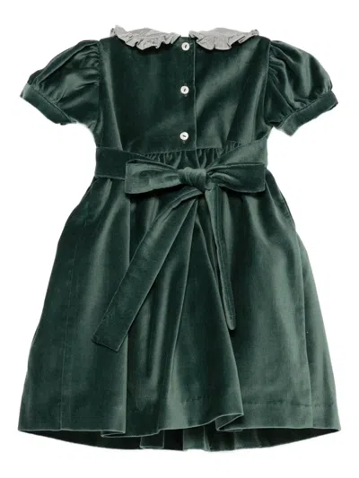 Mariella Ferrari Ruffled-detail Smocked Dress In Animal Print