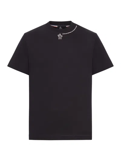 Moncler T-shirt Con Logo In Black