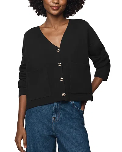 Splendid Libby Cropped Cardigan In Black