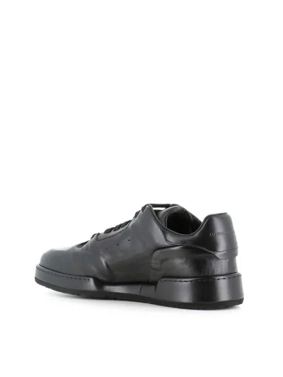 Officine Creative Eraser 001 Airbrushed-leather Sneakers In Black