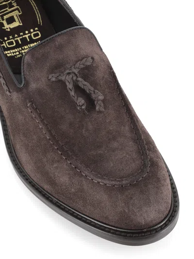 Alexander Hotto Tassel-detail Suede Loafers In Multi