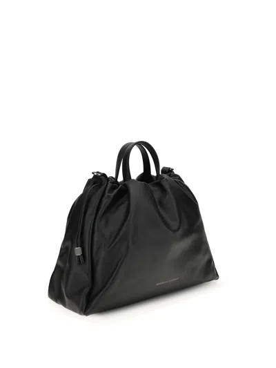 Brunello Cucinelli Large Soft Leather Mellow Shopper Bag