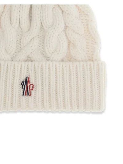 Moncler Grenoble Braided Wool Beanie In Neutral