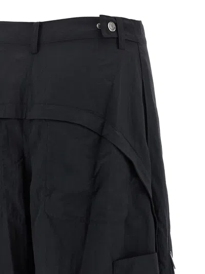 Jacquemus Relaxed Balloon Trousers Zipper Pockets In Black