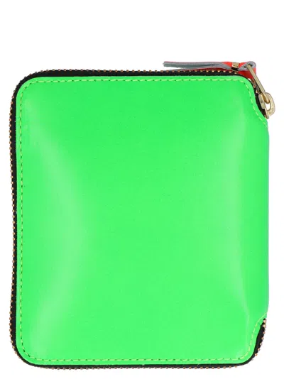 Comme Des Garçons Super Fluo Wallet In Green