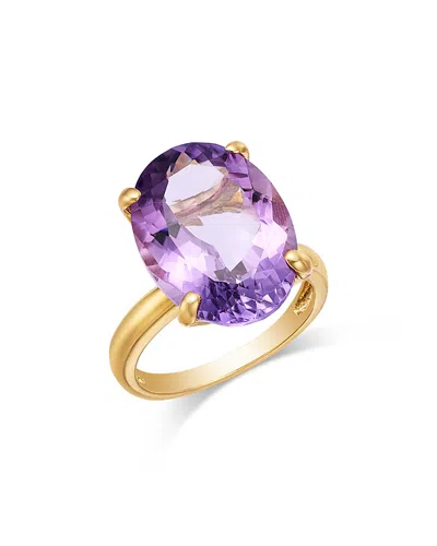 Bloomingdale's Fine Collection Amethyst Ring In 14k Yellow Gold