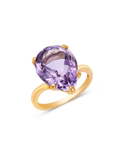 Bloomingdale's Fine Collection Amethyst Ring In 14k Yellow Gold