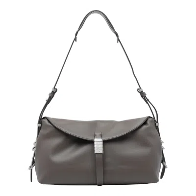 Pinko New Saddle Shoulder Bag In Gray