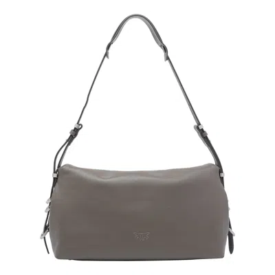 Pinko New Saddle Shoulder Bag In Gray