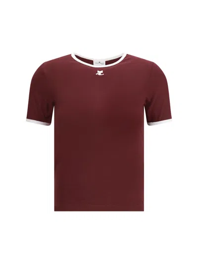 Courrèges T-shirts And Polos In Brown