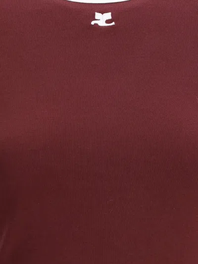 Courrèges T-shirts And Polos In Brown