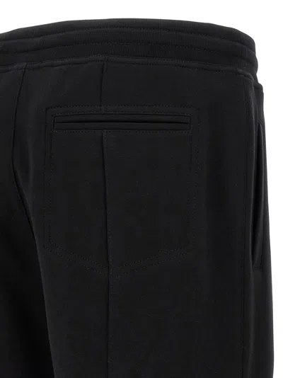 Brunello Cucinelli Cotton Blend Joggers Cuffed Hem Side Pockets In Black