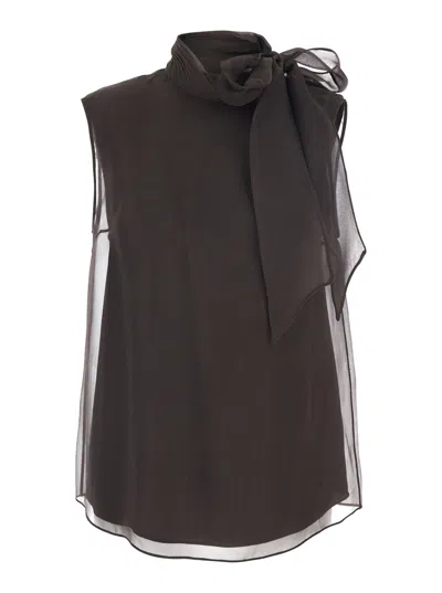 Brunello Cucinelli Self-portrait Knitted Dress In Blue