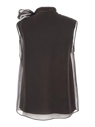 Brunello Cucinelli Self-portrait Knitted Dress In Blue