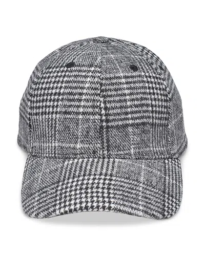 Urban Expressions Flannel Baseball Cap In Gray