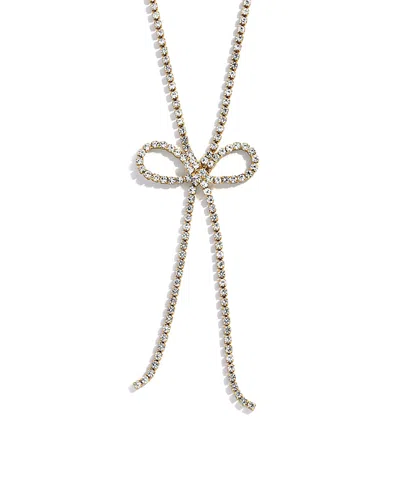 Baublebar Gigi Bow Lariat Necklace In Gold