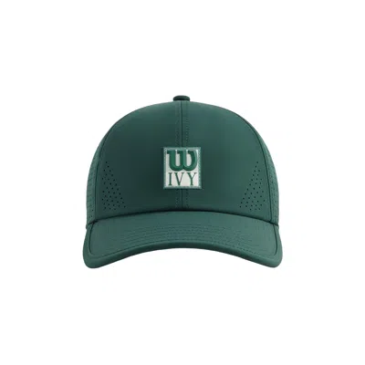 Pre-owned Kith Ivy For Wilson Laser Cut Perforated Cap 'ivy Green' | Men's Size Onesize