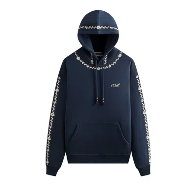 Pre-owned Kith Artisanal Floral Nelson Hoodie 'nocturnal' | Black | Men's Size M