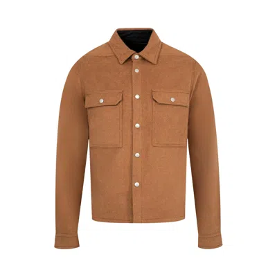 Pre-owned Rick Owens Drkshdw Cropped Outershirt 'rust' | Copper | Men's Size M In Brown
