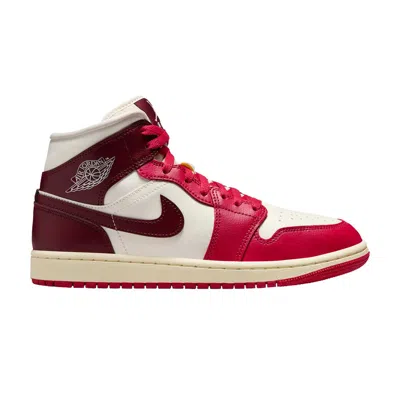 Pre-owned Air Jordan Wmns  1 Mid 'mystic Hibiscus' | Red | Women's Size 6.5