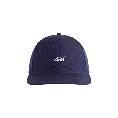 Pre-owned Kith Herringbone Snap Aaron Classic Cap 'nocturnal' | Black | Men's Size Onesize