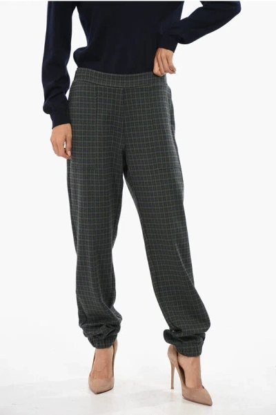 Oblo Unique Houndstooth Pants With Drawstring Waist In Multi