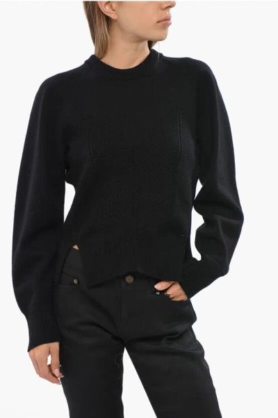 Alexander Mcqueen Mcqueen 'chevron Corset' Sweater In Black