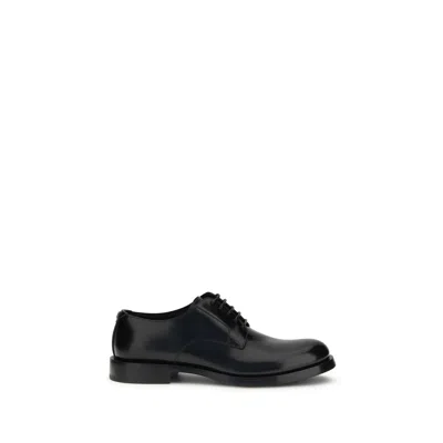 Dolce & Gabbana Raffaello Derby Lace-up Shoes In Black