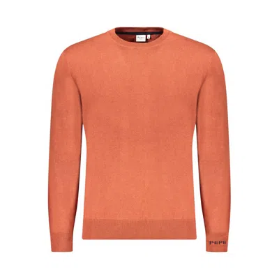 Pepe Jeans Brown Cotton Sweater In Orange