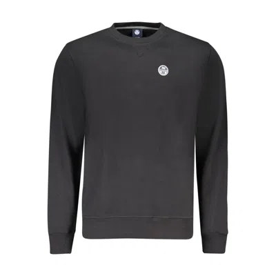 North Sails Black Cotton Sweatshirt In Black
