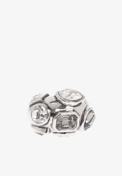 Etro Crystal Embellished Ring In Black