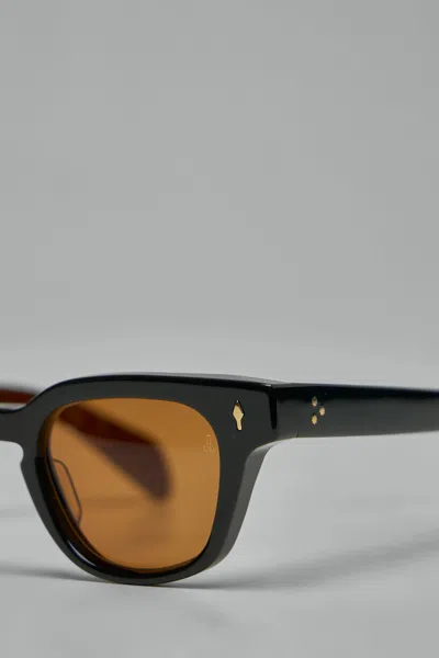 Jacques Marie Mage Julien Noir X Orange Cr39 Gold In Brown