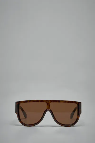 Alaïa Alaia Women Sunglasses Havana Mask In Brown