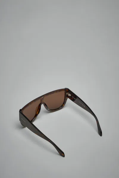 Alaïa Alaia Women Sunglasses Havana Mask In Brown