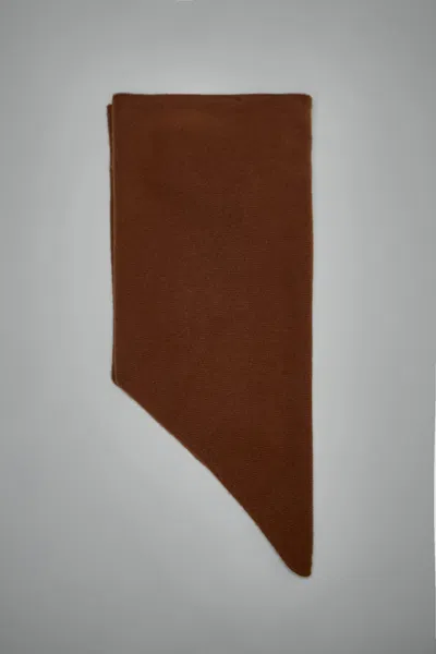 Sofie D'hoore Marc Triangular Scarf Knit In Brown
