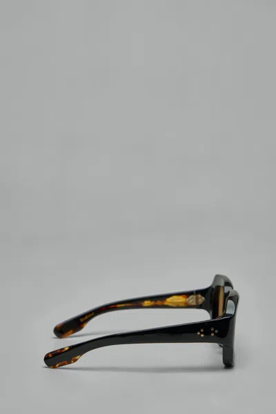 Jacques Marie Mage Oversized Square Spectacles In Black